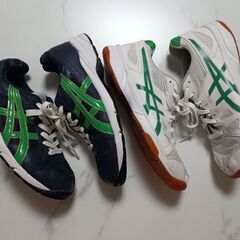 都立足立東高校指定靴(緑)　中古品の画像