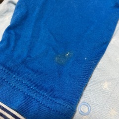 【ミキハウス】重ね着風ロゴワッペン付き長袖ロンパース【60】の画像