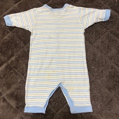 【アカチャンホンポ】マルチボーダーロンパース【60】の画像