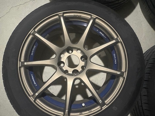 国産メーカー　希少なweds sports SA70 16インチ　タイヤホイール4本セット　タイヤバリ溝　
