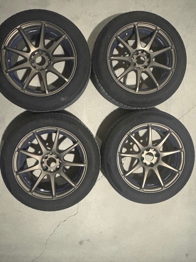 国産メーカー　希少なweds sports SA70 16インチ　タイヤホイール4本セット　タイヤバリ溝　