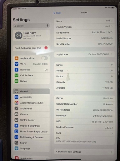 i pad 11インチair M2
