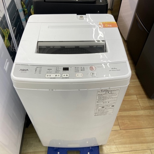 AQUA 6.0kg全自動洗濯機【リサイクルフカツ岡崎倉庫店】260105SM-18