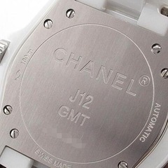 シャネル J12 GMT 38mm H3103 ホワイト セラミック自動巻の画像