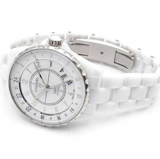シャネル J12 GMT 38mm H3103 ホワイト セラミック自動巻