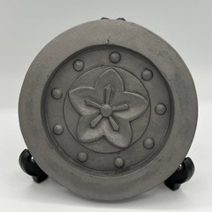 桔梗紋瓦　熊本城 瓦 丸瓦 加藤清正 折墨の画像