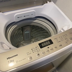 【2019年製】Hisense 7.5kg  HW-DG75A / 動作良好 / 一人暮らし〜2人向けの画像