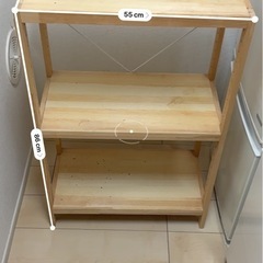 【無料】収納棚3段の画像