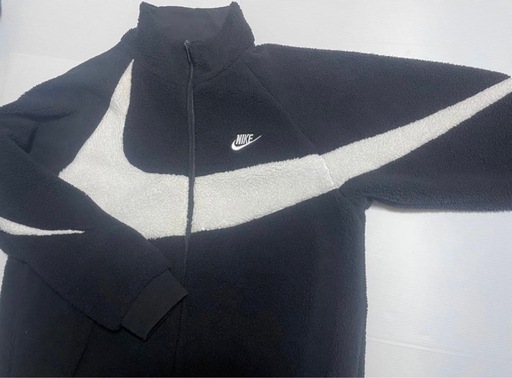 Nike フリースジャケット ブラック/ホワイト　XL