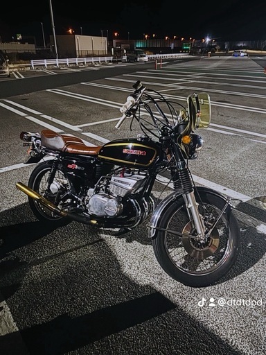 動画あり 実働外し GT380 エンジン クランクシャフト OHベース