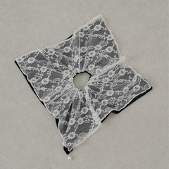 chico ベロアBIGレースシュシュの画像