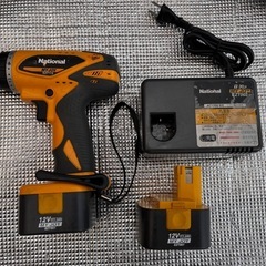 ★【ナショナル（現パナソニック）の充電ドリルドライバー EZT113シリーズ】★ハ－ドケ－ス付き★の画像