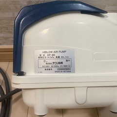 動作品　 ブロワ エアーポンプ テクノ高槻 XP-80 風量80L/min
の画像