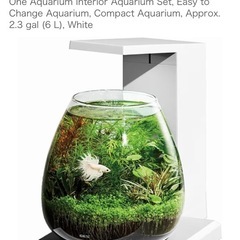 GEX グラスアクア PERCO（ペルコ）T-WH｜LED・フィルター付 インテリア水槽の画像