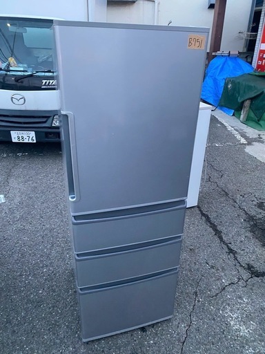 NO B751?福岡市内配送設置無料✨?AQUA アクア 冷蔵庫（355L・右開き） ミスティシルバー AQR-361E（S） 冷蔵庫