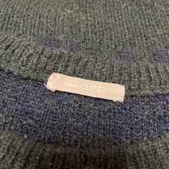 studioCLIP チェック柄 長袖ニットセーターの画像