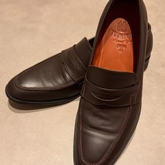 本革 ローファー 25.5cm ブラウン マッケイ製法 ハンドメイド 美品の画像