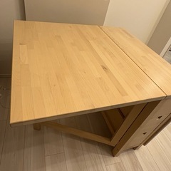 【ご購入者様確定】NORDEN ノールデン ゲートレッグテーブル, バーチ, 26/89/152x80 cmの画像