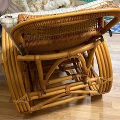 【無料】籐の椅子✖️2の画像