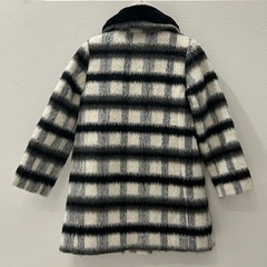 kate spade チェック柄 ウールコート 120の画像