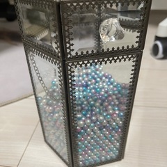 化粧ブラシ収納　ガラスケース　メイクブラシスタンドの画像