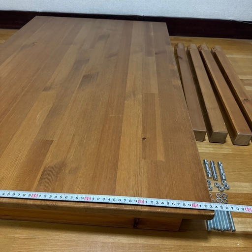 イケア　IKEAダイニングテーブルセット　イス4脚　