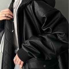 JAVAジップアップブルゾンパーカーXLブラックの画像