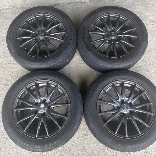 【即決！早い者勝ち！】中古夏タイヤホイール付き　215/60R17 215 60R17 (ハヤト) 小鶴新田のタイヤ、ホイールの中古あげます・譲り