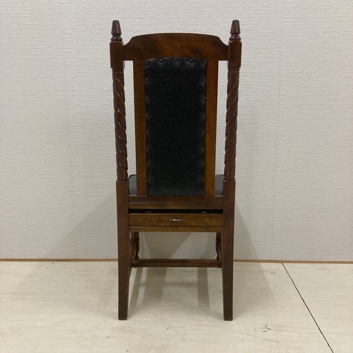 ②英国調アンティーク調ツイストハイバックチェア椅子光製作所