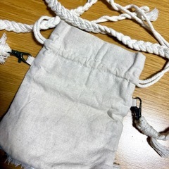 ハンドメイド パッチワーク 巾着 ポシェット ショルダーバッグ フリンジ ポーチの画像