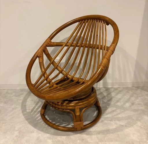 ラタン　360°回転椅子　ラウンジチェア　アームチェア　リゾートチェア ラタン360°回転椅子ラウンジチェアアームチェアリゾートチェア (有田