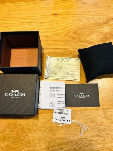 COACH クォーツ腕時計 ブラウン　革ベルト
