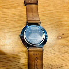 COACH クォーツ腕時計 ブラウン　革ベルトの画像