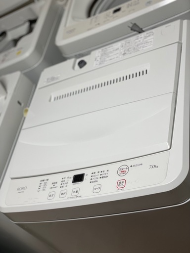 送料・設置込み可?表示価格より10%OFF?　洗濯機　7kg ヤマダ電機　2023年【分解クリーニング済み】