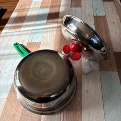 ミッキーマウス　ステンレス片手鍋の画像