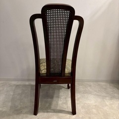 ハイバックチェア　maruni 猫足　クラシック　ダイニングチェア　花柄の画像