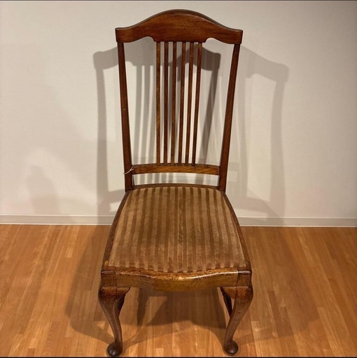 ダイニングチェア 椅子 猫脚 インテリア アンティーク 木製 ビンテージ チェア 椅子 ダイニングチェア 猫脚 木製 英国 ヴィンテージ (有田