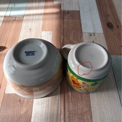 茶碗とカップの画像