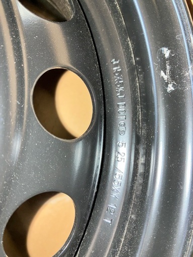 てっちんホイール　キャップあり　15インチ　5.5J  INSET40 PCD5-100