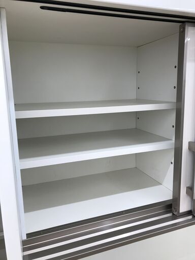 A-1076【リユースのサカイ野々市店】ジモティ来店特価‼ 食器棚 ニトリ 白 ※クリーニング済み