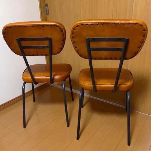 完売品】2脚セット LIFE FURNITURE 本革 ANレザーチェア 完売品】2脚
