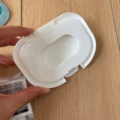 ダイソー　DAISO ワンプッシュ　ウェットティッシュのフタ　おしり拭きの画像
