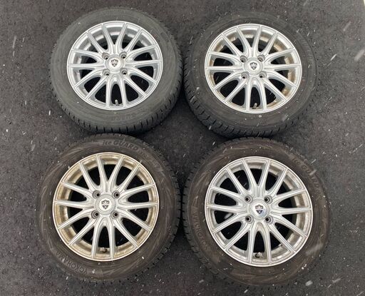 ②国産スタッドレス‼️超バリミゾ‼️155/65R14‼️軽自動車‼️