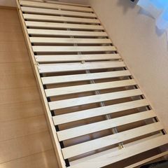 シングル 脚付きすのこベッドフレームの画像