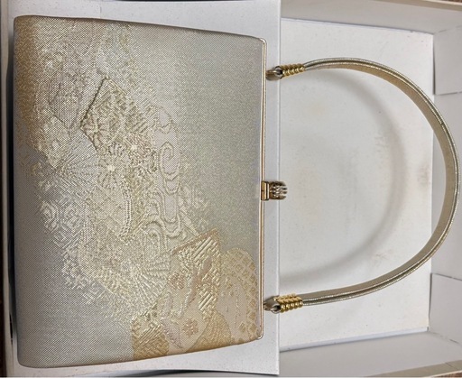 草履とバッグのセット ゴールド系