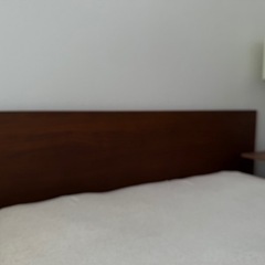 【終了】廃盤レア物！無印良品収納ベッド用ヘッドボードダブルウォールナットの画像