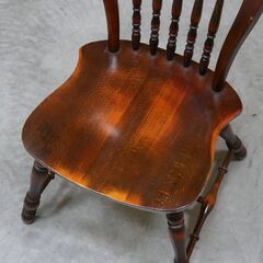 ≪zyt2688ジ≫ 希少 オールドカリモク ダイニングチェア ウィンザーチェア リペアベース品③ コロニアル/レトロ/ヴィンテージ家具/中古家具/リユースストレージ仙台 071212-03の画像