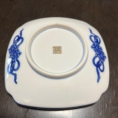 【新品未使用】有田焼 龍峰窯 金彩古伊万里 角銘々皿揃 箱付き 5枚 高島屋の画像