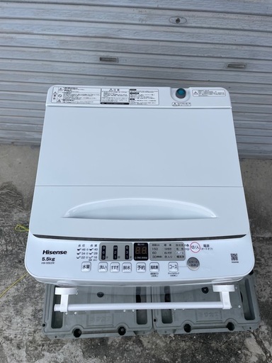 24年式　風乾燥機能付　洗濯機　ハイセンス　5.5kg