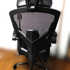 【美品】不二貿易 メッシュリクライニングチェア スリープ2 ブラックの画像